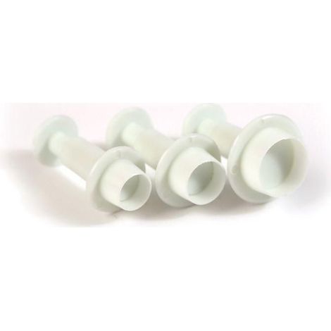 3 emporte-pièces à poussoir en plastique ronds