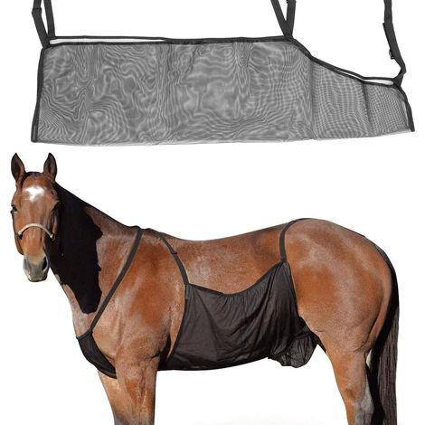 Protège Ventres en Maille, Ajustable, Doux Et Respirant, Léger Et Anti-Rayures, pour L'équitation Et L'écurie (1/5)