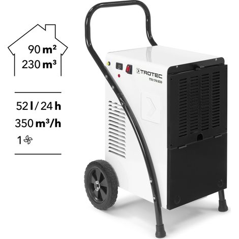 Trotec – Déshumidificateur 90m2 52l/j – Dégivrage automatique – Compresseur à rotation – Pour espaces non chauffés — vue 2