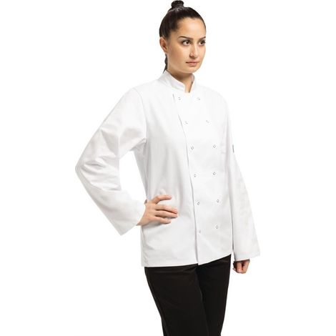 Veste de cuisine mixte Whites Vegas manches longues blanche XL (1/5)