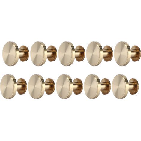 10 Sets Buchbinderschrauben, einfach zu montieren und zu demontieren, robuste Nieten für Lederarbeiten und Notizbücher, 13 x 18 mm (1/5)