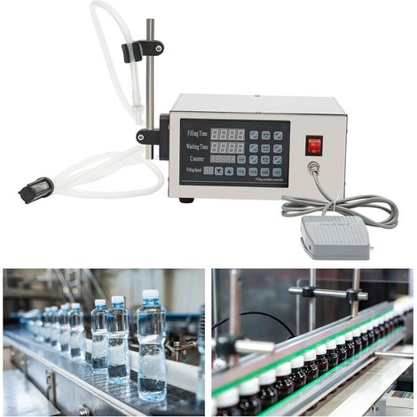 CNC Flüssigkeitsfüllmaschine, 40W Flüssigkeitsfüllmaschine, geeignet für Flüssigkeiten mit niedriger Viskosität, 5ml-2000ml Füllbereich, 26  20  13cm
