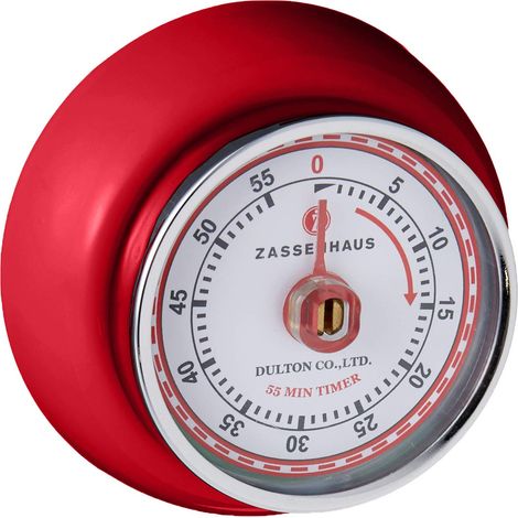 Zassenhaus 72327 - Timer da cucina Speed, colore: Rosso