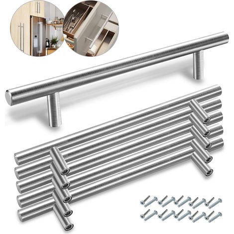 Randaco Poignées de meubles Poignée de porte  Poignée de meuble Poignée de cuisine 220x160x10MM 20 pièces (1/5)