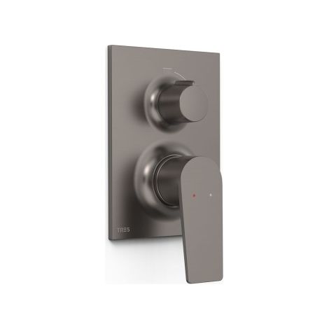 Pièce apparente pour boîtier encastré Rapid‑box 2 voies Project Graphite - TRES 22128110GR