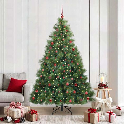 vidaXL Árbol de Navidad artificial con 300 LED Verde 210 cm PE y PVC (1/5)
