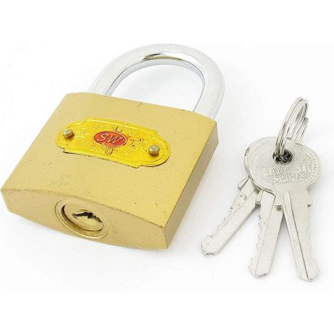 Porte maison métallique 48mm Breite Sicherheitsschloss Vorhängeschloss ton avec clés