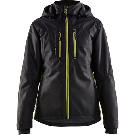 Veste de travail hardshell légère et doublée femme 4972 Noir/Jaune fluo XXXL (1/5)