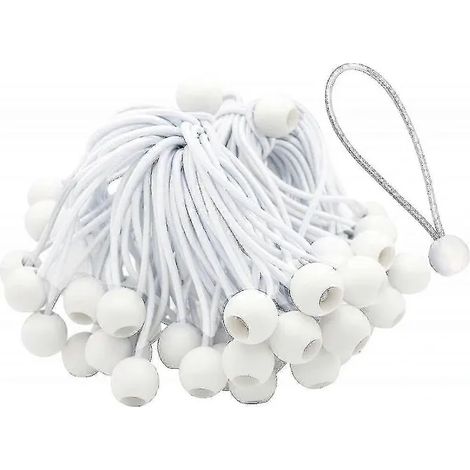 50 boucles en caoutchouc longues compatibles avec tentes, chapiteaux, banderoles et bâches KvA CTC (1/4)