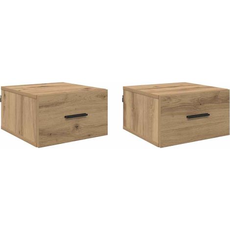 Maison Exclusive - Nachttisch 2 pcs Artisan-Eiche 35 x 35 x 20 cm
