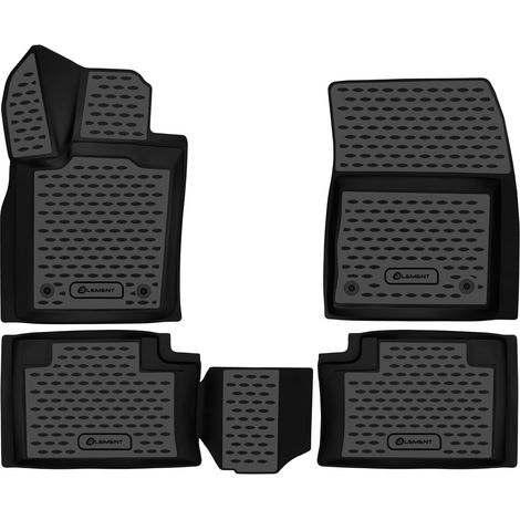 KIT TAPPETINI 3D COMPATIBILE CON JEEP Grand Cherokee, 2014 -, 4 pcs. 3  TAPPETINO IN GOMMA TPE  BORDO ALTO 3D ANTISCIVOLO IMPERMEABILE