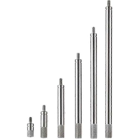 Jeu de 6 rallonges filetées M2.5 de 10 à 100 mm pour accessoires de comparateurs numériques à cadran (1/4)
