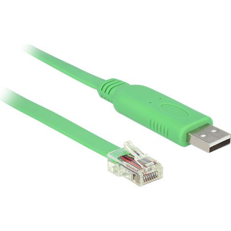 delock Kabel USB seriell USB mâle RJ-45 mâle vert 1.8 m (1/2)
