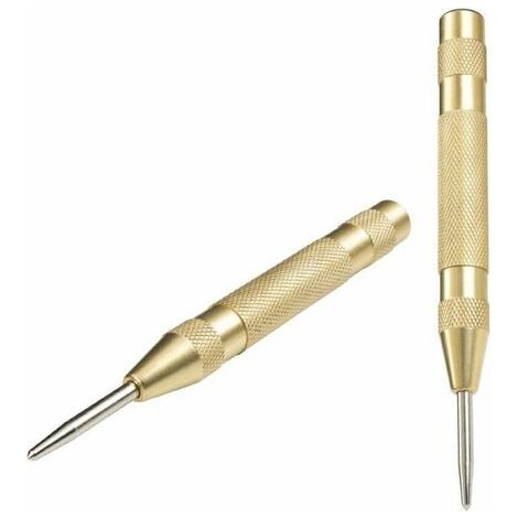 Pointeau Automatique pour Métal ou Bois (Doré) 2Pcs (1/5)