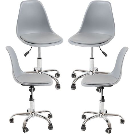 Packs Sillas - Pack 4 Sillas Dami Office - Gris claro (1/5)