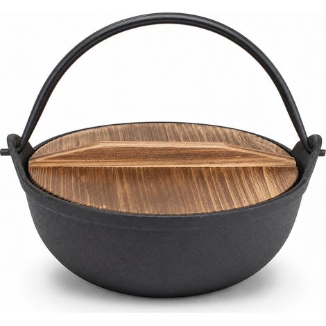 Cocotte olandese in ghisa 19 cm senza rivestimento per campeggio (1/5)