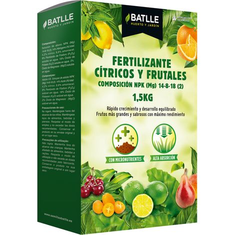 Batlle Fertilizante Cítricos y Frutales - 1,5 Kg