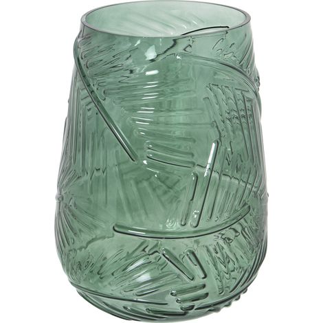Vase en Verre Vert °18X25 Cm, Bouche : °13,5-Base : °9 Cm (1/3)