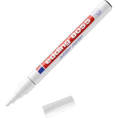 edding 8055 Marqueur d'extérieur blister de 1 blanc