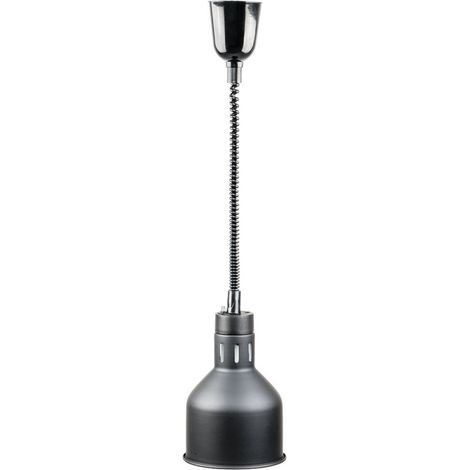 Lampe de chauffage suspendue, noire, P 0,25 kW, U 230 V - Stalgast (1/4)