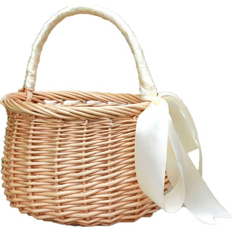 1 Panier en osier, poignée intégrée, design rotin naturel, stockage alimentaire, décoration maison (1/5)