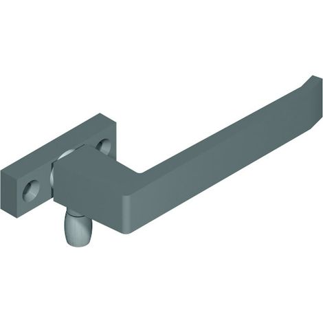 Poignée de fenêtre à olive CLASSIC DS6311 gris RAL 9006 gauche - LA CROISEE DS