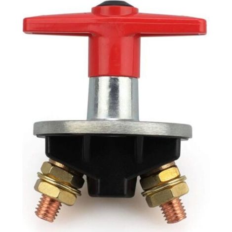 Interrupteur de batterie 12V 300A – Coque plastique – Bornes en cuivre – Avec clés et couvercle – Pour bateau et véhicule (1/5)
