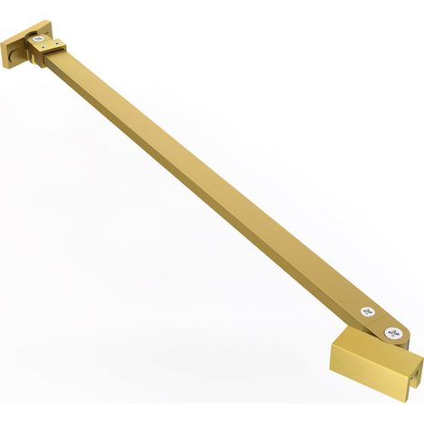 FugaFlow Eccelente Vetro Barre de stabilisation détachable - 120cm - pivotante - laiton brossé
