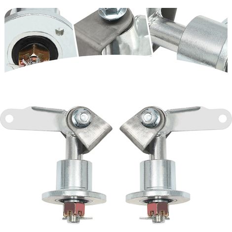 Go Kart Achsschenkel Spindel, 2 Stück 10mm Vorderradnaben Lenkspindel 3 Bolzen Radnaben Lenkspindel für Quad Bike ATV Go Kart (1/5)
