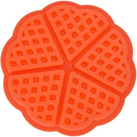 Moule À Gaufres - Silicone Alimentaire - 4 Ou 5 Cavités Rondes - Pour Gâteaux Chocolats Et Bonbons - 1 Pièce (1/5)