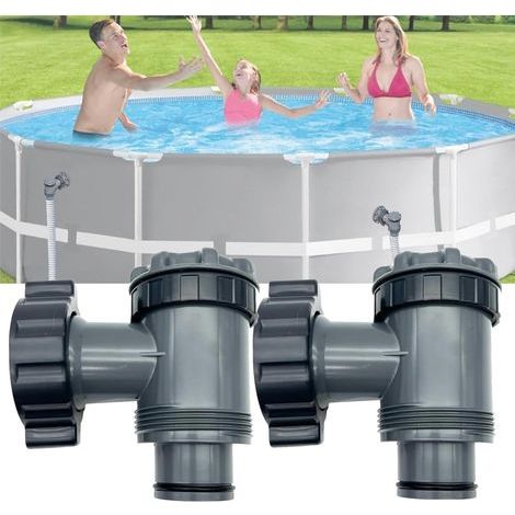 Swimming pool accessories, replacement piston valve, pool shut-off valve, piston pool filtration pump, pool piston valve, piston valve connector (B-2 pieces) for Hne (1/5)