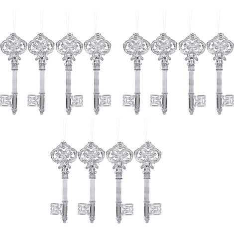 Guirlande De Décorations De Noël - Pendeloques En Acrylique Transparent En Forme De Flocon De Neige - Pour Arbre De Noël Intérieur Et Extérieur - Lot De 24 Pièces (1/5)
