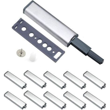 Amortisseur de Porte, 10 Pièces Tampon Amortisseur Push to Open Loquet, Push to Open System Tampon Amortisseur pour Porte D'armoire Tiroir Loquet avec Embout Aimanté Pour Porte, Armoire, Tiro (1/5)