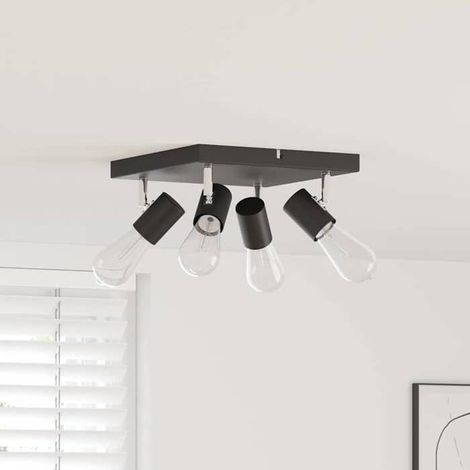4108185 Spot de plafond Noir 26,5 x 26 x 11,5 cm Métal (1/5)