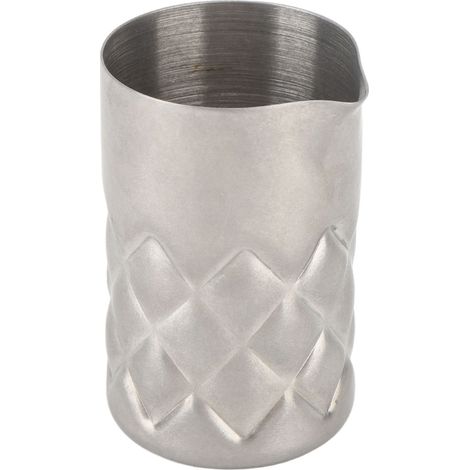 Rührglas aus korrosionsbeständigem Edelstahl 304, 60-ml-Cocktailshaker mit Bareinteilung, silberfarben. (1/5)