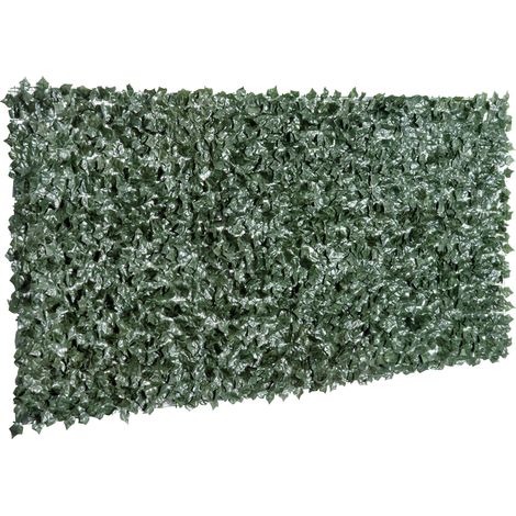 Haie Artificielle Brise-Vue décoration Rouleau 3L x 1,5H m Feuillage réaliste Anti-UV Vert