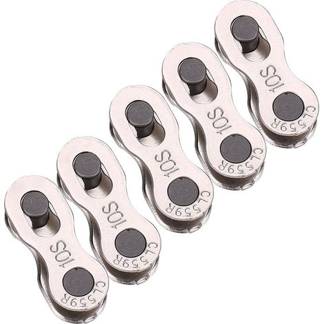 Fahrrad-Kettenschloss, 5 Paar Fahrrad-Kettenschlösser, Fahrradkette, für 6-, 7-, 8-, 9- und 10-Gang-Schaltungen (nicht für standardmäßige 10-Gang-Schaltungen)
