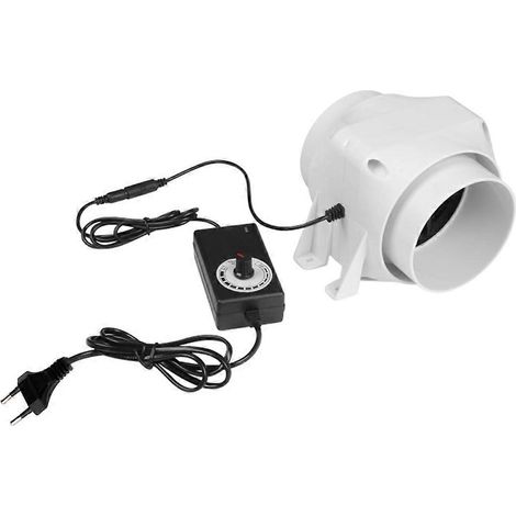 4-Zoll-Rohrventilator mit Drehzahlregelung, Luftabsauger für Küche, Bad und Toilette (EU-Standard) (1/5)
