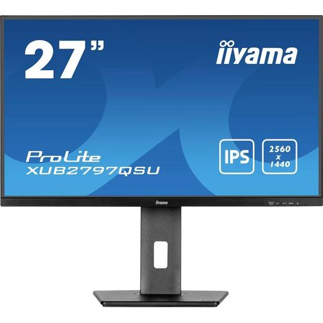 [NEUWERTIG] B-Ware Iiyama Monitor Bildschirm Pro Lite 27 Zoll Ips Led Qhd Schwarz Höhenverstellbar