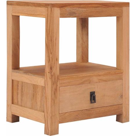 Comodino 40x30x50 cm in Legno Massello di Teak vidaXL (1/5)