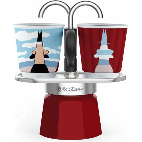 Bialetti MINI EXPRESS Set Magritte rot (1/2)