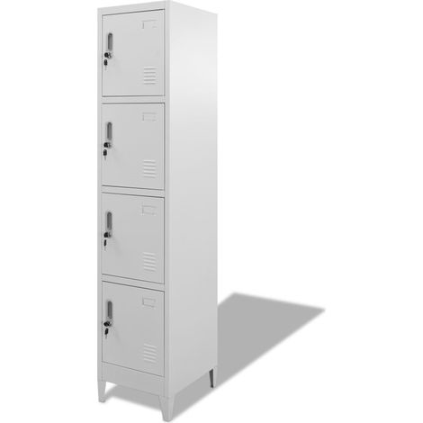 FIMEI Armoire à casiers avec 4 compartiments 38 x 45 x 180 cm (1/5)