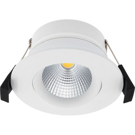 LIGHTSOLUTIONS HILUX DS8 BLANC - PLAFONNIER LED CONNECTÉ, 8 W 220-240 V, ALIMENTÉ PAR SHELLY, IP44 ÉTANCHE, 2200-6000 K (BLANC R