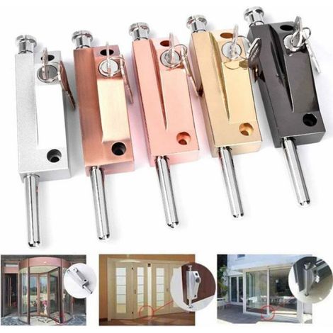Verrou De Porte De Garage - Acier Inoxydable Et Alliage D'aluminium - Pour Portes Intérieures Et Extérieures - 1 Pièce (1/4)
