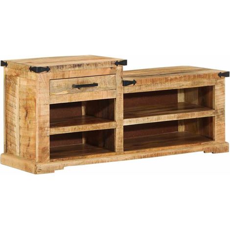 Banco Marrón 110 x 35 x 50 cm Madera de mango maciza