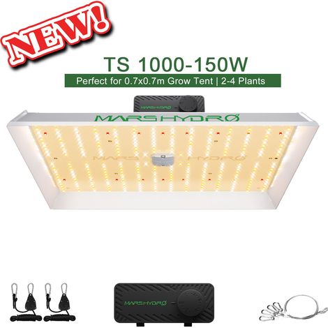 2026 Mars Hydro TS 1000 150W LED Grow Light pflanzenlampe Zimmerpflanzen Veg Bloom für 80x80cm Growbox