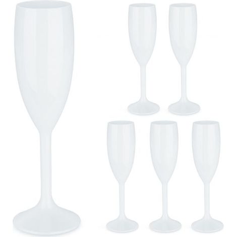 Bicchieri da champagne in plastica set da 6 (1/5)