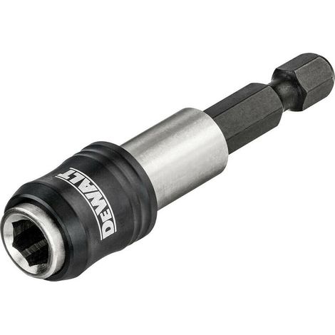 DeWALT DT7515-QZ Conector rápido de 60 mm, facilita el cambio de puntas, diseño robusto para uso intensivo, ideal para profesionales que requieren eficiencia en atornillados.