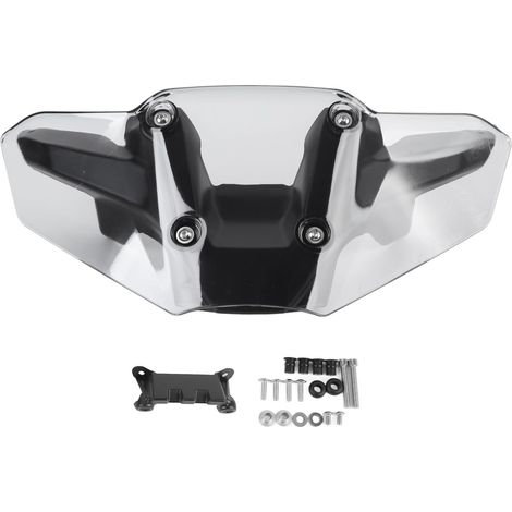 Pare-brise de Moto, Déflecteur de Vent de Pare-brise avec Support de Montage pour MT-09 2024 et Versions Ultérieures (GREY) (1/5)