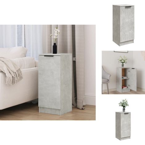 Sideboards - Living Sideboard Betongrau 30x30x70 cm Holzwerkstoff (1/5)